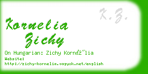 kornelia zichy business card
